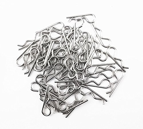 Yueton 50Pcs Rc Car Parts Truck Buggy Vehicles Shell Replacement 1/8 1/10 Scale Bent Body Clips #TOP1