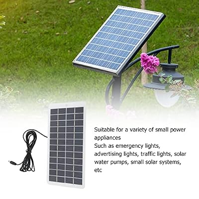 5w Solar Panel, Portable Solar Panels, Weather Resistant Solar Charger Cell, Solar Panel Kit with Dc Interface, Small Solar Panels for Traffic Light 5w 12v
