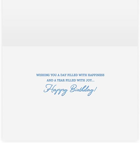 Miniatura 2 de The Gallery Collection, Paquete de 1 tarjeta, tarjeta de cumpleaños con sobre forrado de papel de aluminio (tonos felices de cumpleaños)