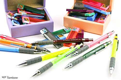 Image of Tombow Sh-300 Grip Mechanical Pencil|Tip size 0.9mm|Ideal for Students,Adults, Home, School, Office, Stationery Use|Writing, Sketching, Drawing,Mandala Art|Neon Pink