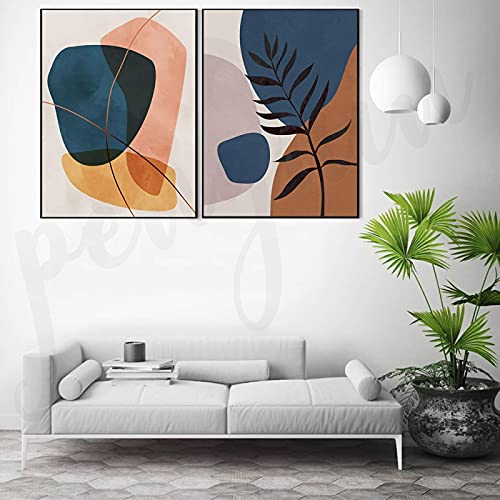 Impression sur toile abstraite 70x100cm : l'excellence de l'art géométrique chez vous