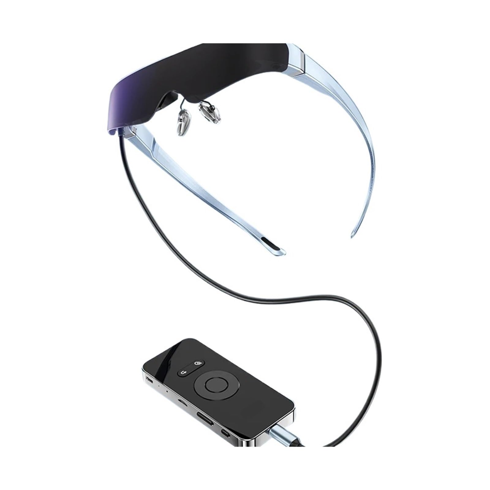 Gafas de Realidad Virtual 4K/1080p con Cambio 3D/2D for Hombre y Mujer, Pantalla Grande, Doble Lente, Cine Virtual móvil, Gafas Inteligentes de Realidad Aumentada(128GB Version)