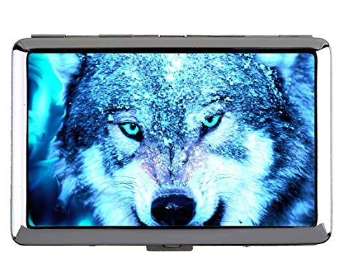 Preisvergleich Produktbild Zigarettenetui für 14 Zigaretten, Tier Wolf Krieger