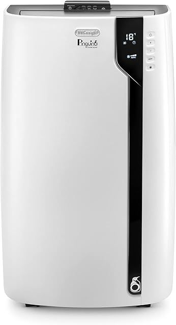 De'Longhi Pinguino PACEX100 Silent | Portable Air Conditioner with Real Feel Technology | 110m³, 10,000 BTU, A++ Energy Efficiency
