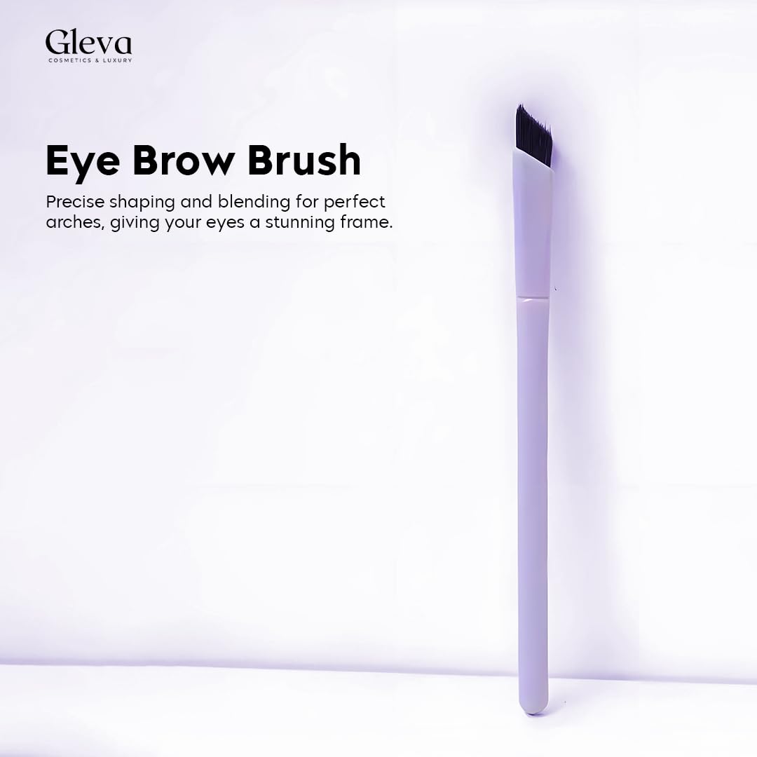 Gleva Multi-Function Eyebrow Brush - Professional Square Angled Eyeliner and Brow Stamp for Filling & Shaping - Realistic Enhancers (Purple) - Image 2 thumbnail