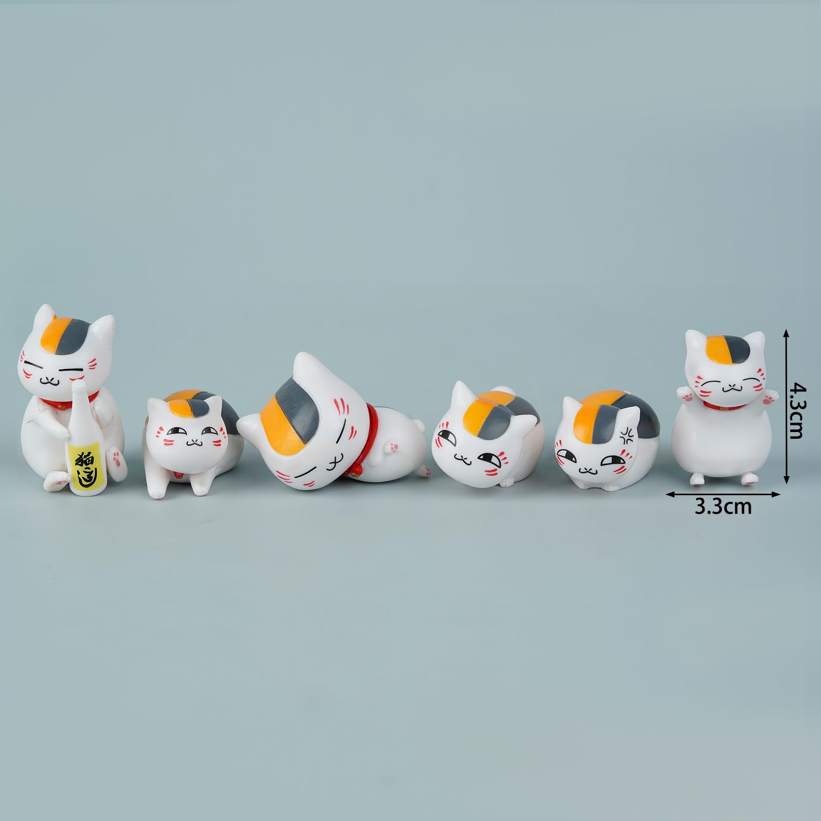 Amazon.co.jp: 夏目友人帳 ニャンコ先生 フィギュア 6個セット 6cm