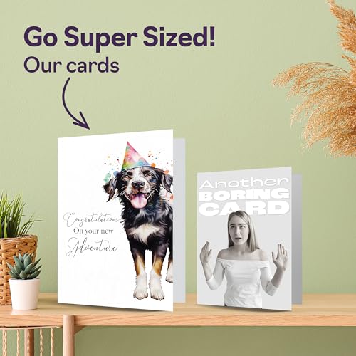 Giftzie Good Luck New Adventure Cards for Women and Men, Party Dog, view 3