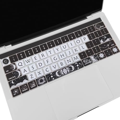 Housse de clavier mignonne MacBook Pro silicone soleil lune A1706 A2159 - 4