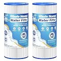 5 Micron 10" x 4.5" Whole House Water Filter Compatible with GE FXHSC, GXWH40L, Plumber W50PEHD, Culligan R50-BBSA, Pentek R50-BB, W10-PR, DuPont WFHDC3001, W50PEHD, High Flow Sediment Filters, 2 Pack