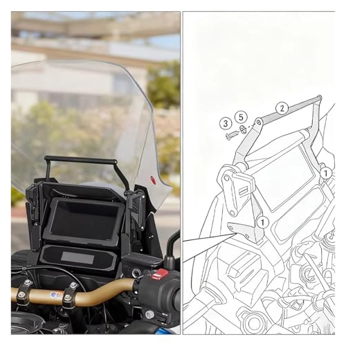 Support de navigation CRF 1100L stable pour téléphone portable - 3