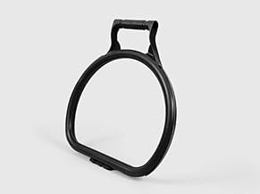 Hillbrush Refuse Bin Bag Holder Litter Picking Hoop 360mm, 100% Recycled Materials (Black) HH4