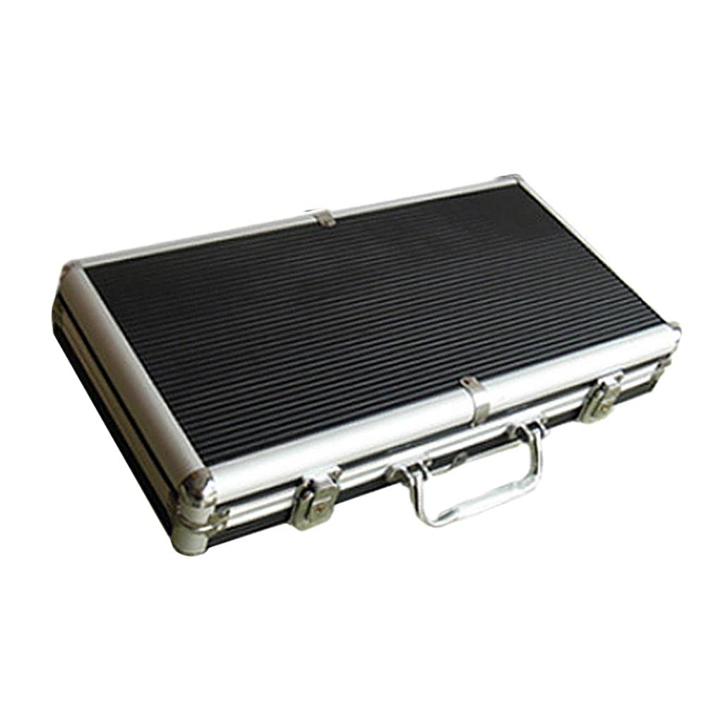 Boîte à jetons en aluminium pour jetons de poker Capacité 300 jetons de casino