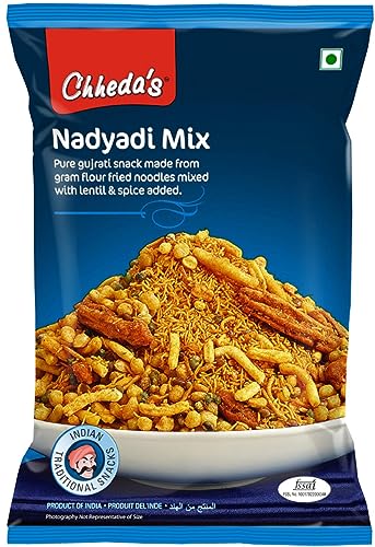 Image of Chheda's - Nadiyadi Mix - Gujrati Snack - Besan Sev Mixed with Lentils - 300 Gm Pack of 1