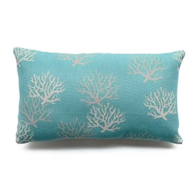 Hofdeco Decorative Set of 2Pcs Throw Pillow Case Modern Aqua Turquoise Coral and Starfish Coastal Nautical Indoor… 51SJt+TsVnL. SS400