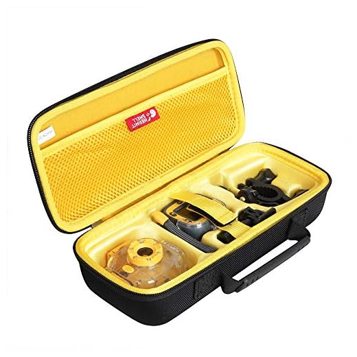 Hermitshell Hard Travel Case for VTech Kidizoom Action Cam (Black+Yellow)