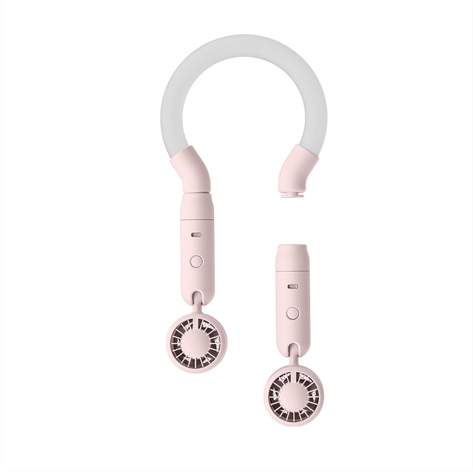 Tsophreniq Hanging Air Circulation Unit 2000mAh Rechargeable Battery Quiet Working for Daily Activities Adjustable Neck Fan