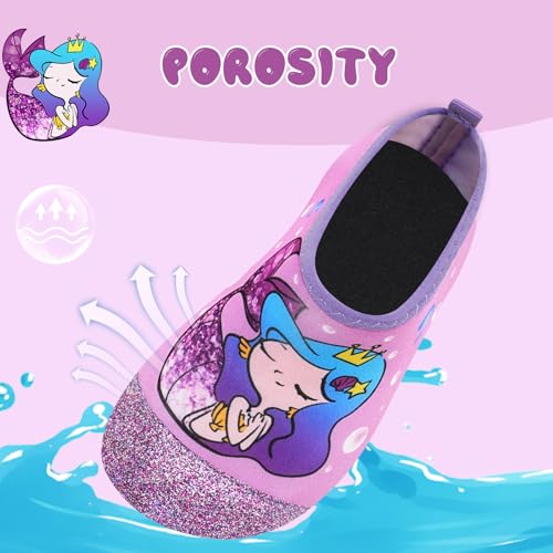Image of Kids Water Shoes Girls Boys Outdoor Quick Dry Barefoot Aqua Socks for Toddler Sport Beach Swim Surf