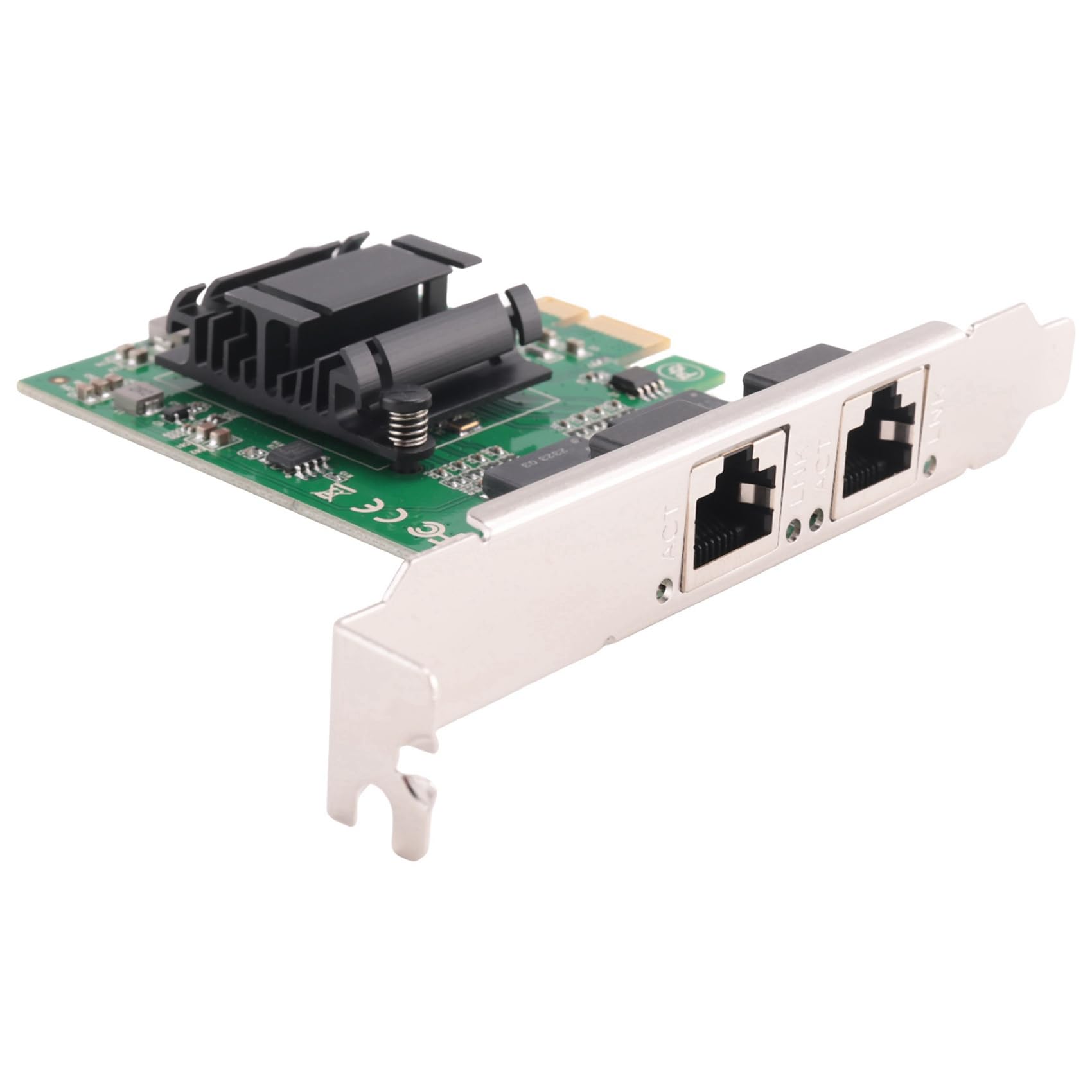 6X Carte Réseau Gigabit PCIe à 2 Ports PCI Express Double Ports 1000M avec Carte Réseau LAN 82571EB pour
