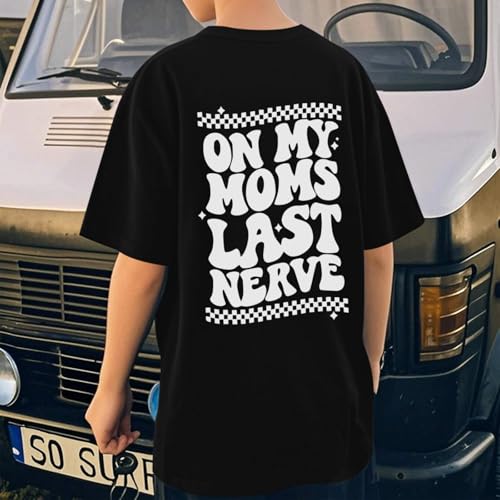 Boys Funny Saying Shirts Graphic Tees Cute Short Sleeve Preppy Clothes Tweens Skeleton Hands Tshirts for Kids Boys2