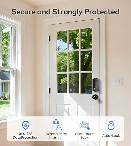 TEEHO TE012W-K WiFi Smart Keyless Entry Door Lock w/ Knob (Matte Black) 47.99 + Free Shipping + 40% Off Code FVUM4RKZ - image 9