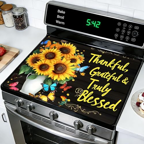 Image of Stove Burner Covers Non-Slip Electric Cooktop Protector Mat (G254876)
