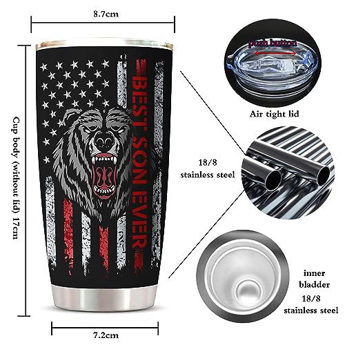 ZANIION-Gifts-for-Son-Tumbler-1PC-Son-Gifts-Son-Gift-from-MomDad-To-My-Son-Mug-Adult-Son-Gift-Ideas-Birthday-Gifts-for-Son-Son-Christmas-Graduation-Gifts-Best-Son-Ever-Gifts-Coffee-Cup-20oz