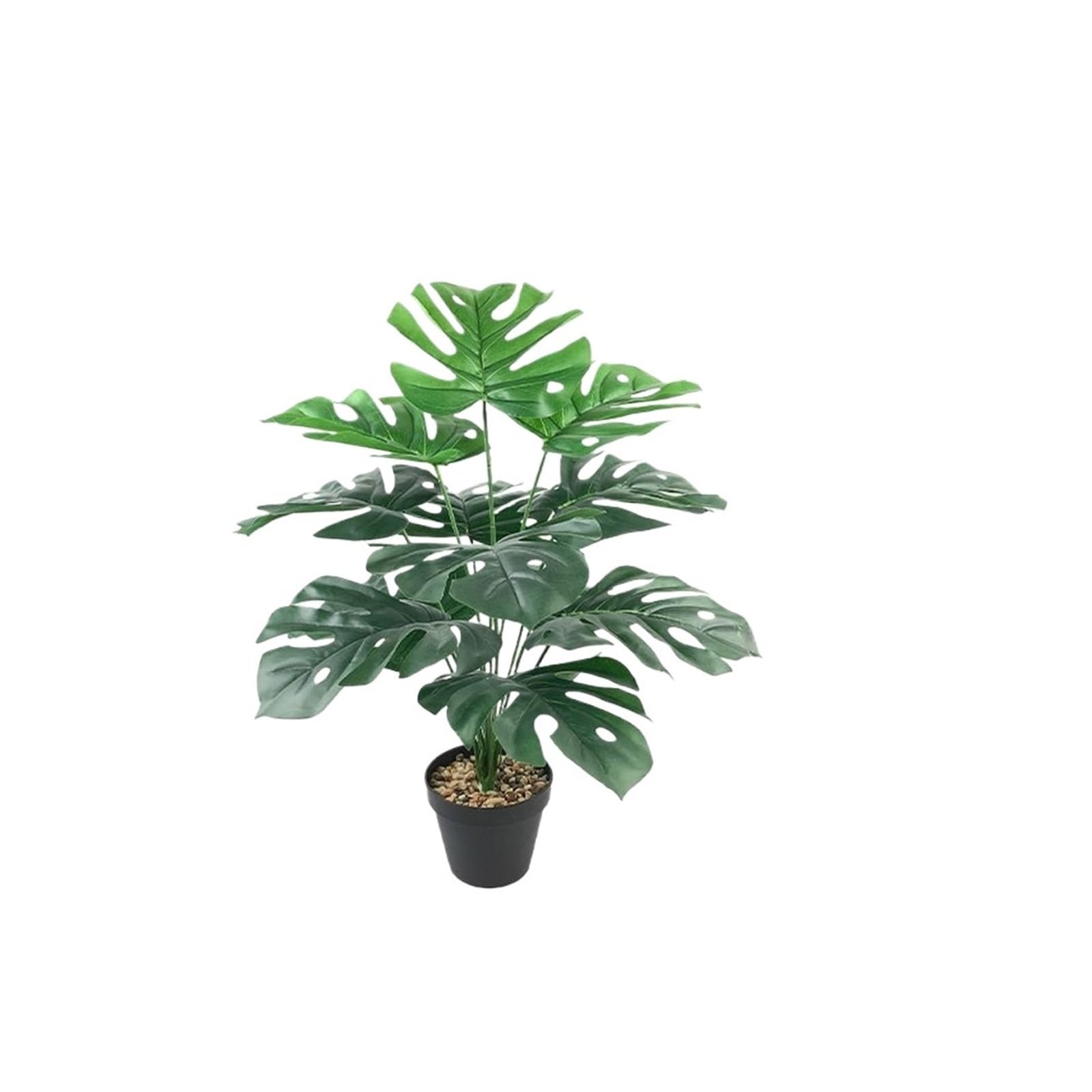 Artificial Foliage Stems Green Artificial Tropical Palm Branches 12-18 Forks Turtle Back Leaf Fake Plant Living Room Balcony Decorative Leaves(Color5)