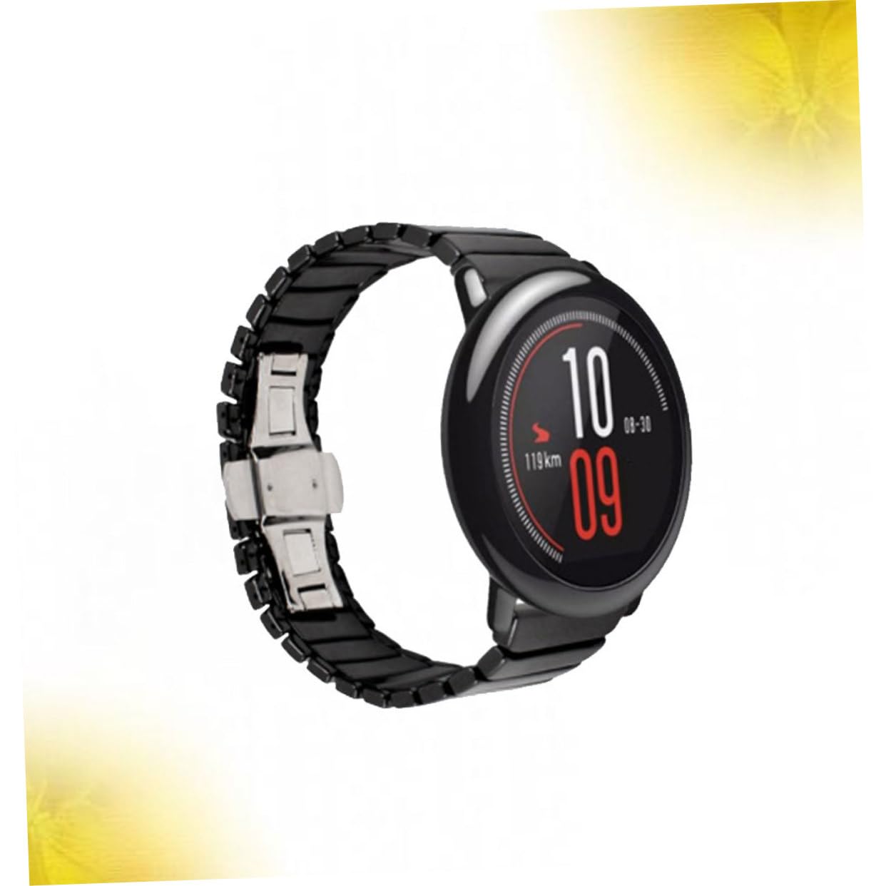 Artibetter Cinturino Orologio Ceramico 22mm Nero per Watch 1/2/2s | Fibbia in Metallo, Sostituzione per Smart Watch, Profilo Elegante Unisex