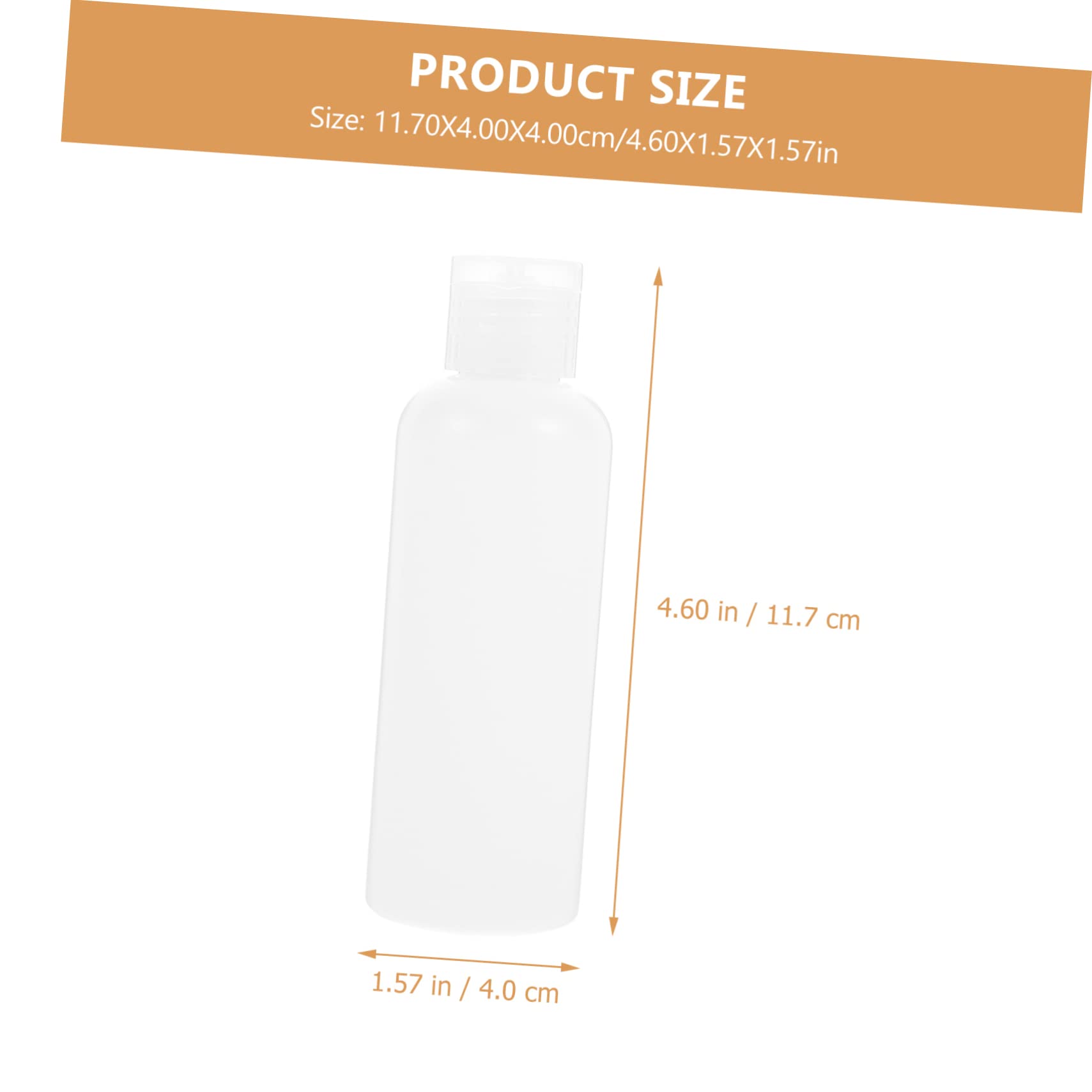 DOITOOL 50 Stück Flip-Top-Lotion-Flasche leere Lotion Shampoo-Behälter leerer Container nachfüllbare Flasche Mehrzweck Dosierflasche Spender Plastikflasche Muschelschale