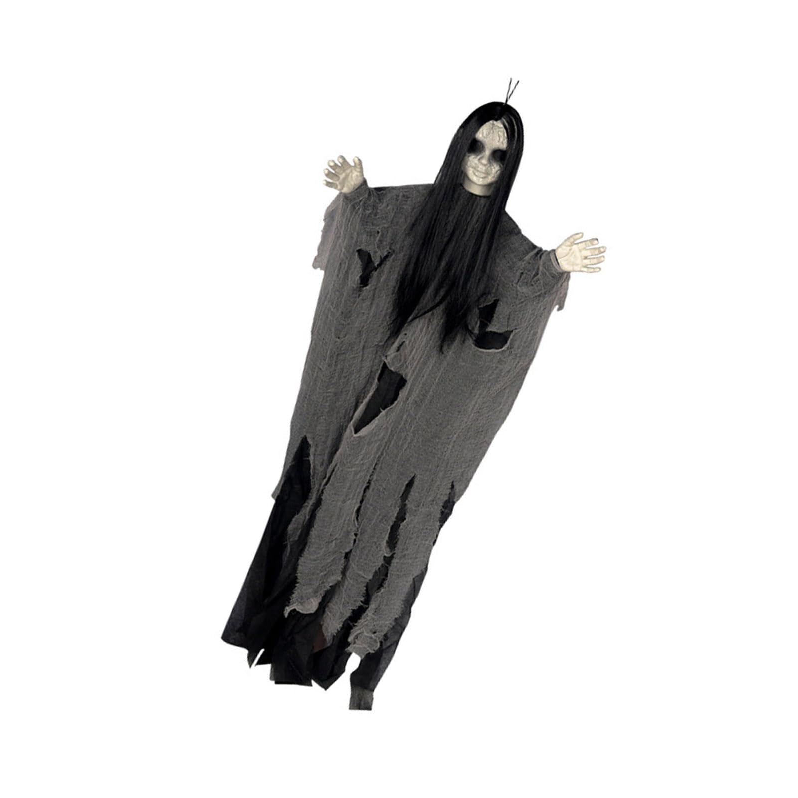 ZEPFJHE LED Illuminated Witch Specters Hangings Decor Easy Hangings Horror Witch Ornament for Halloween Haunting House Party Supplies Glowing Specters Decor