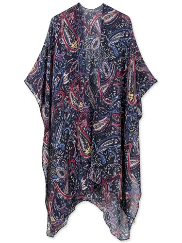 Image of Spicy Sandia Kimonos for Women Floral Beach Cover Up Loose Swimsuit Bathing Suit Coverup Cardigan for Summer Swimwear