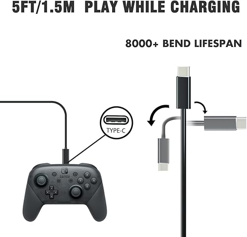 Miniatura 7 de Cargador para Nintendo Switch, adaptador de CA compatible con Switch OLED y Switch Lite, fuente de alimentación de 15 V2.6 A, modo de TV, cable de