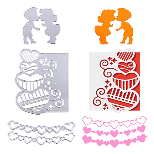 BOFUNX Fustelle Valentine Cutting Dies in Metallo