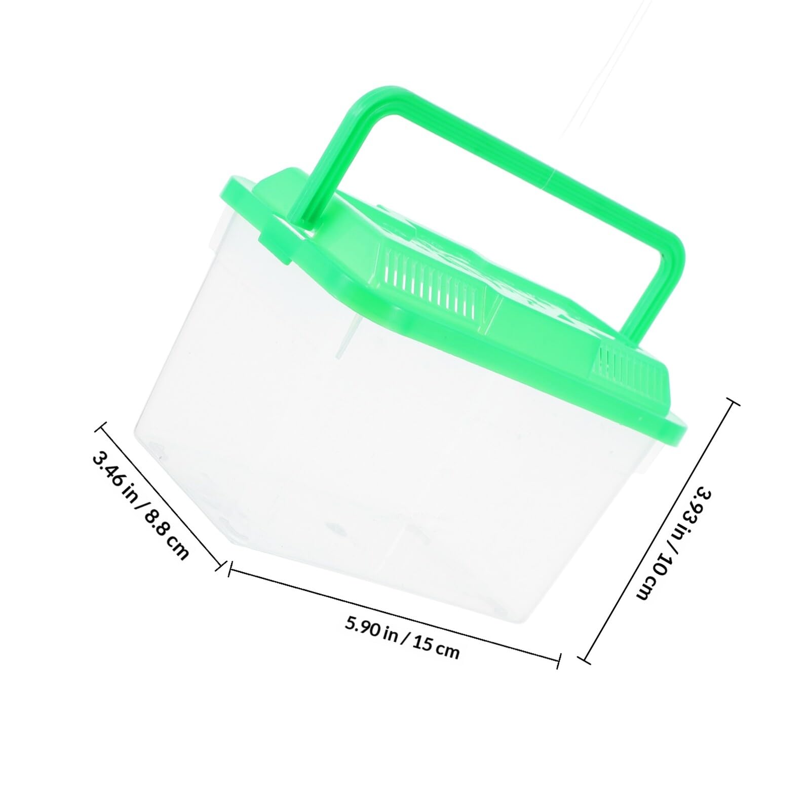 Générique Transporteur Portable pour Tortues et Poissons avec Poignée, Aquarium en Abs Transparent, Facile à Nettoyer Transporter pour Animaux de Compagnie