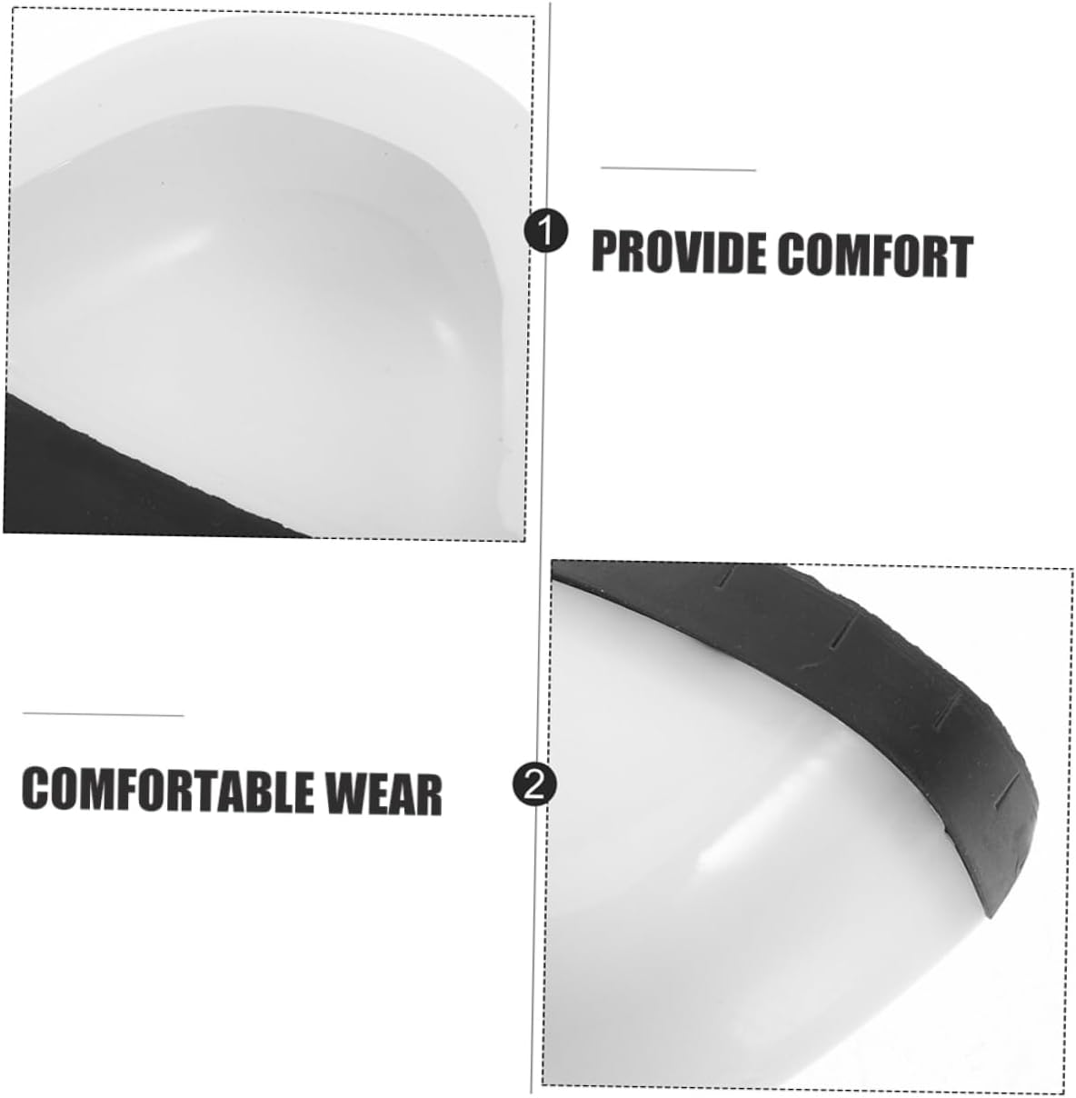 Labor Protection Shoes Cap Toe Covers for Shoes Plastic Toe Protective Safety Mask Comfortable for Long-term Use