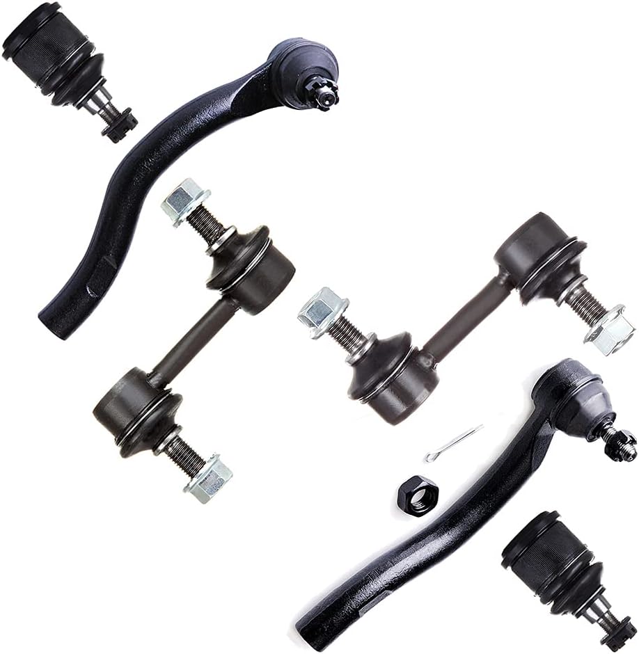 SCITOO 6PCS Set Suspension Kit Ball Joints Tie Rod Ends Sway Bar End Link Sway Bar End Link For Honda Accord K80228 ES80288 ES80287 K90660 K90661