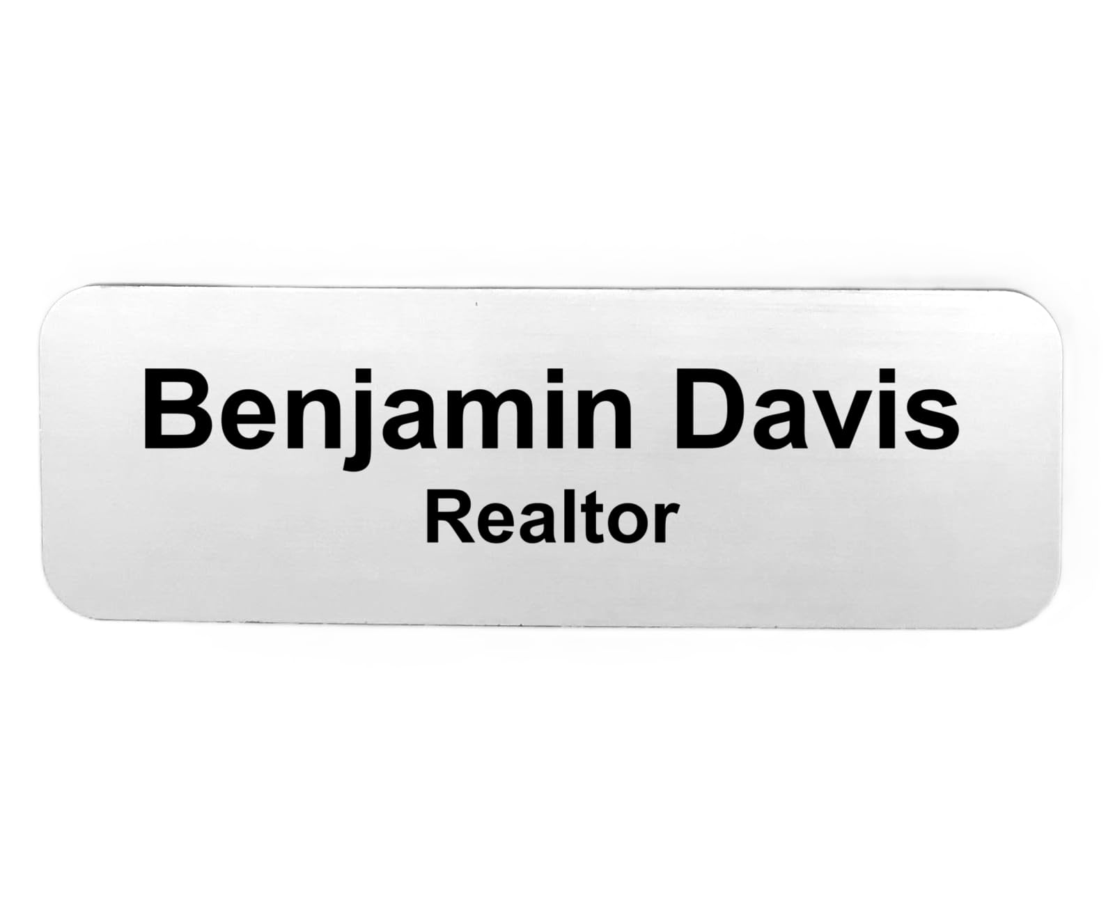 Custom Laser Engraved Name Tag Badges for Business or Employees Position Identification - Personalized Text for Your Name Plate or ID Tags, 1 x 3