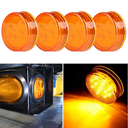 Luces LED laterales amarillas redondas para remolque 2.5" (4 pcs) miniatura 7