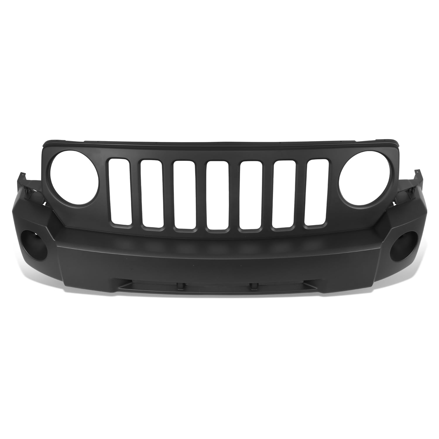DNA MOTORING Front Bumper Cover Compatible with Jeep Patriot 2007-2010, with Fog Light Holes, OEM-BUMP-CH1000893, CH1000893PP CH1000893C CH1000893CN CH1000893D CH1000893DSC CH1000893N CH1000893P