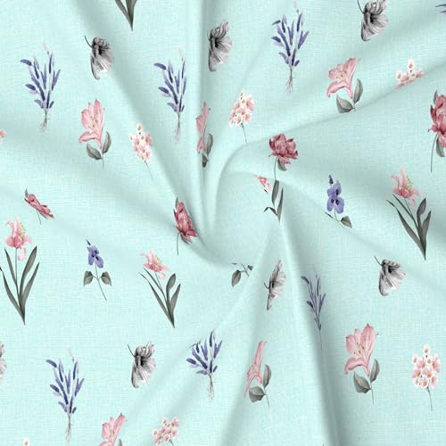 Image of MORADO Glace Cotton AC Comforter /Blanket /Quilt for Double Bed | Ultra Soft & Lightweight | All Season Reversible Comforter | Cozy Bedding for Home & Hotel|Size 90x100 Inches,Lavender & Floral,Double