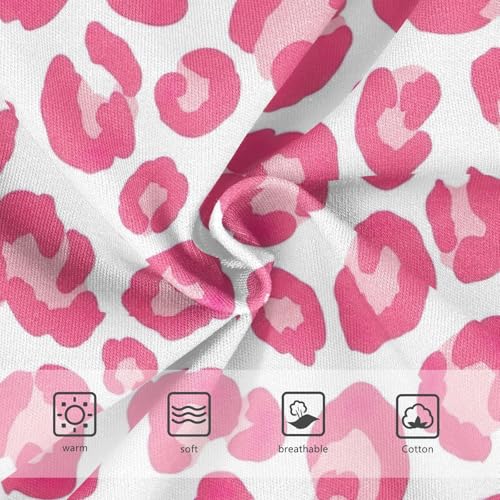 Underwear Girls, Pink Leopard Spots White Toddler Girl Briefs, Girls Underwear Cotton, 2T–8 Years3