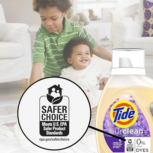 Tide Purclean Liquid Laundry Detergent, Honey Lavender Scent, 63 fl oz, 48 Loads - Image 4