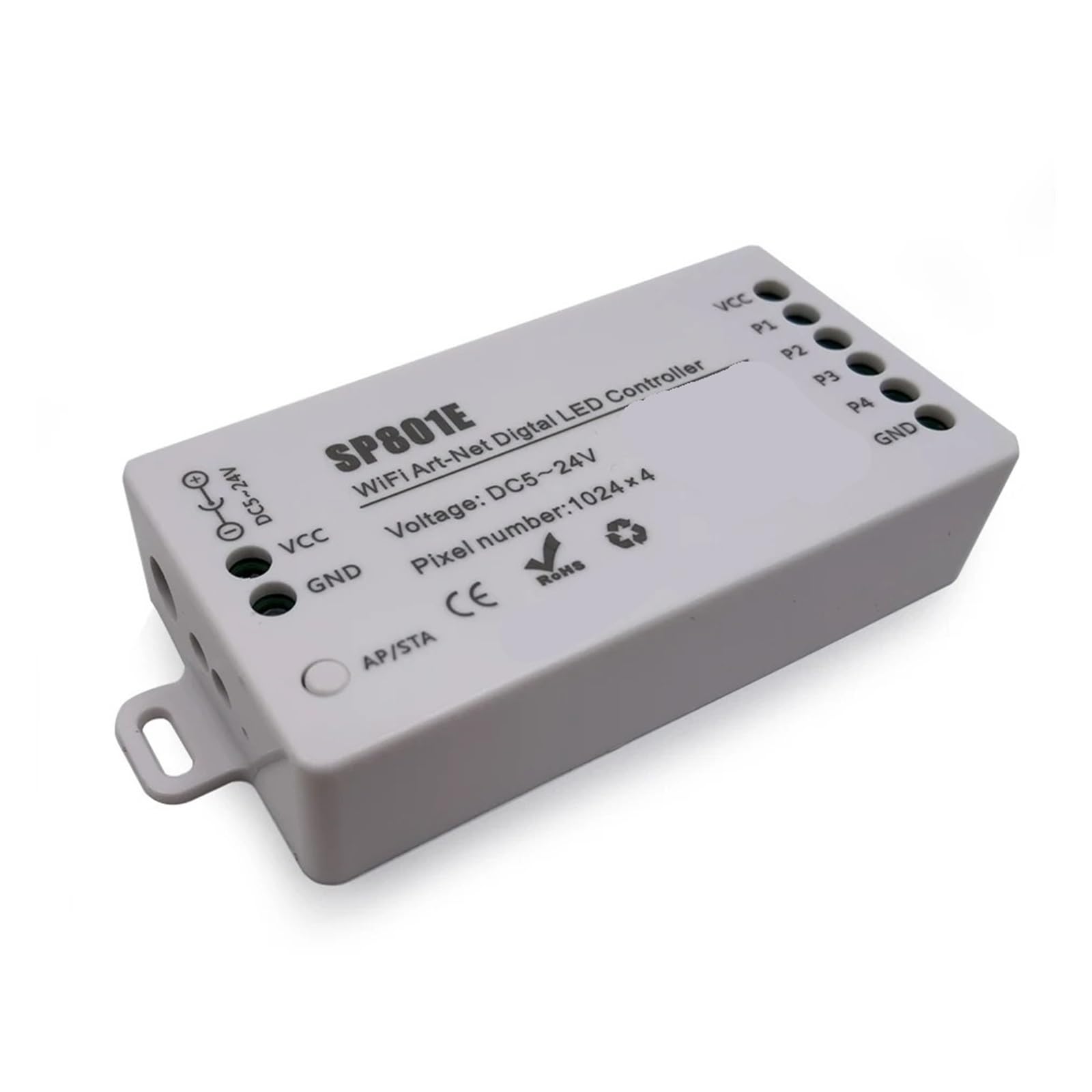 SP801E kontroler LED WiFi moduł panelu WS2812B WS2811 SK6812 taśma świetlna RGB sterowanie bezprzewodową aplikacją DC5-24V