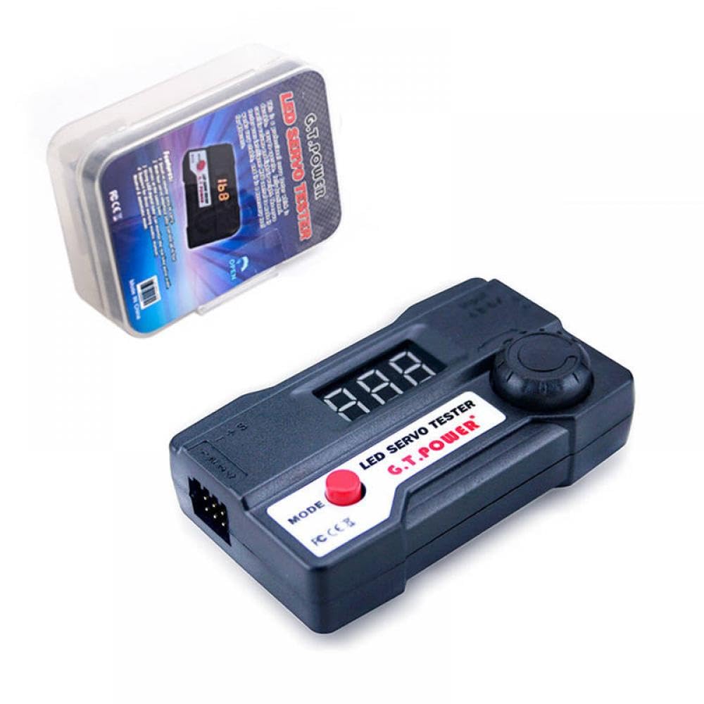 Medición de consistencia de control de velocidad de Servo Digital Multi Servo Tester para la compatibilidad de automóviles y helicópteros de aviones RC(H Type)
