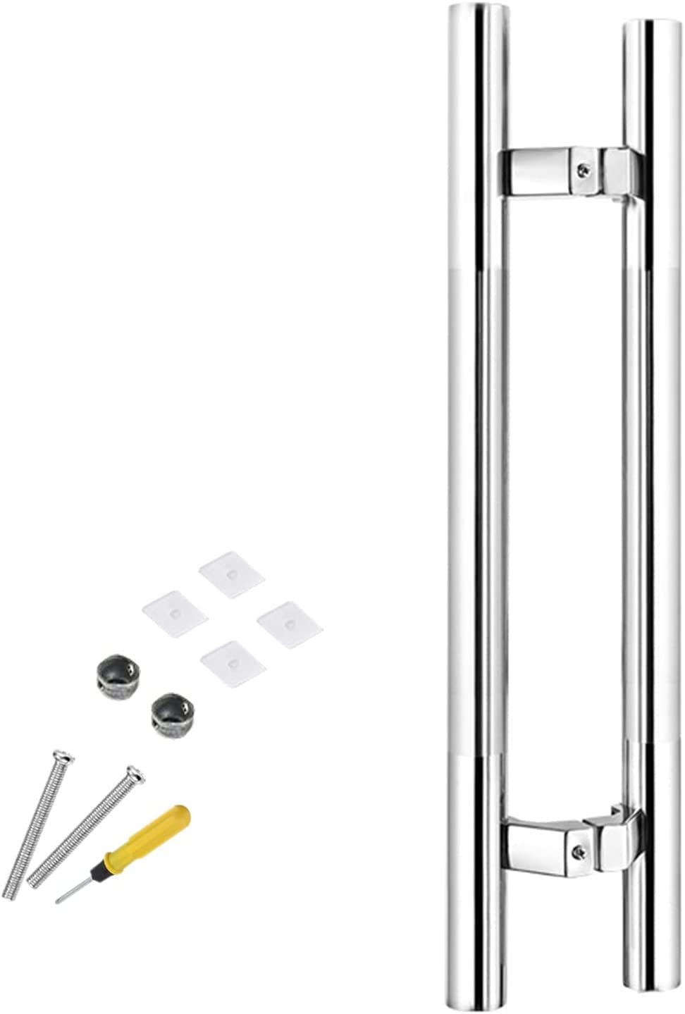 MXXQRHF Heavy Duty Sliding Barn Door Handle - Large 20-60 Inch Exterior Entry Glass Door Handle, Rust Resistant, Easy Install with Screw Kit for Modern Home Décor