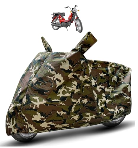Image of Auto Hub Waterproof Scooty Cover Compatible with TVS Heavy Duty Super XL Dustproof, UV Protection Two Wheeler Scooty Heavy Duty Super XL Cover - Army Print