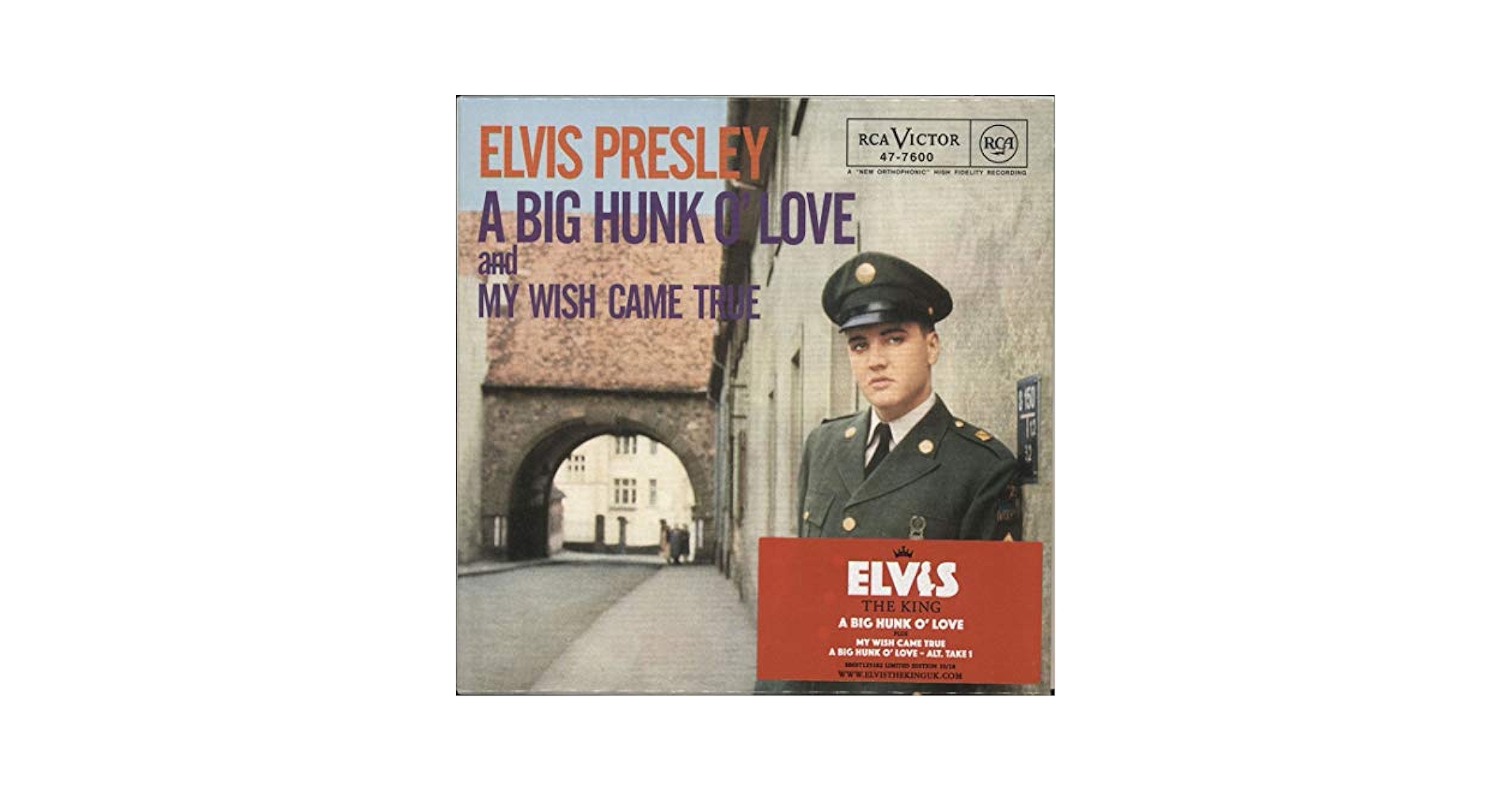 Elvis Presley A Big Hunk O' Love　（Mint） Elvis Presley – A Big Hunk O' Love – Vinyl (7