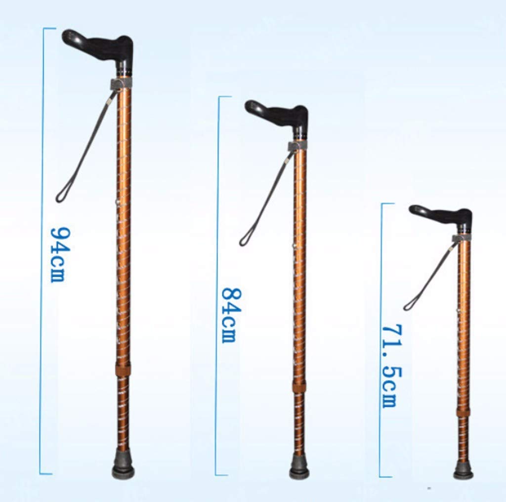 Kula Regulowana wysokość Składany uchwyt przenośny Lekka laska Aluminiowa 72,5-95 cm kula-11,19 Interesting