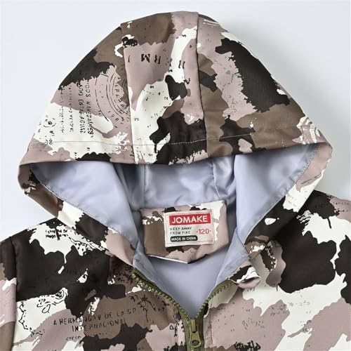 Kids Boys Cartoon Hoodie Rainproof Jacket Windproof Zip Up Long Sleeve Fall Coat Youth Girls Comfy Cute Windbreaker3