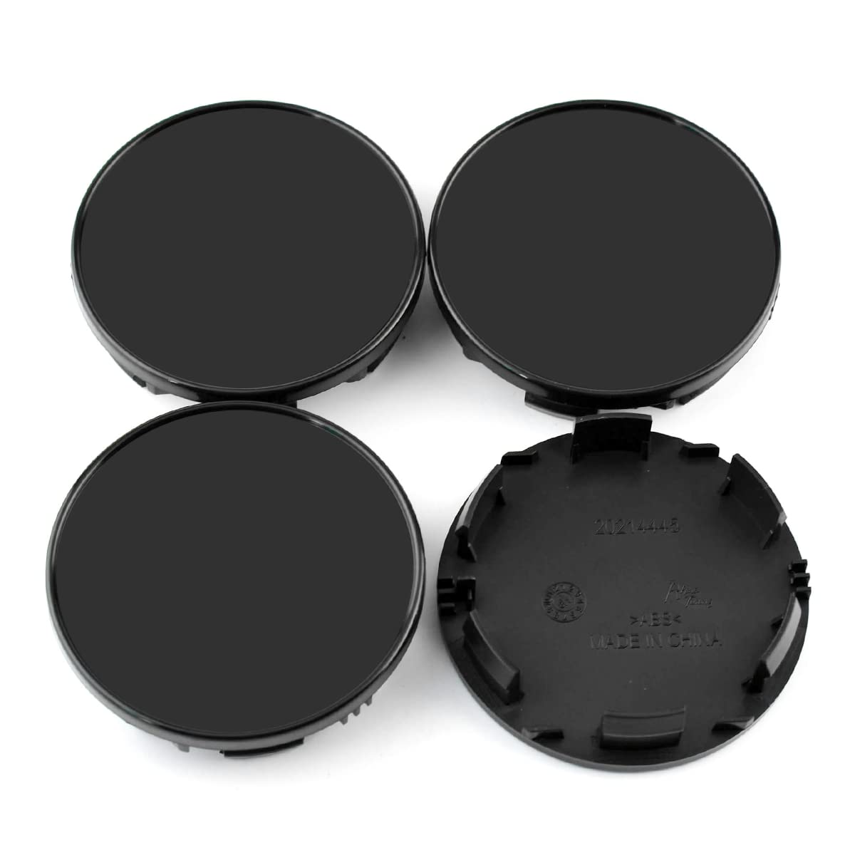 Amazon.co.jp: 85mm ホイールセンターハブキャップ ブラック 4個セット